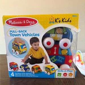 Melissa & Doug K's Kids Pull-Back Vehicle Set